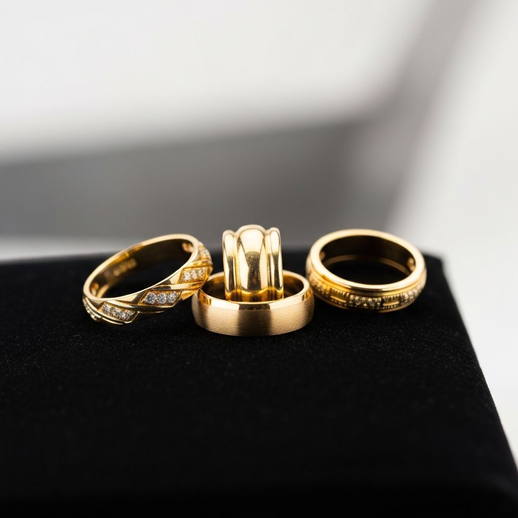 Collection de bagues en or